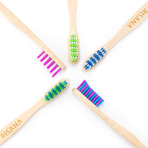 Bamboo Toothbrushes - 5 Pack