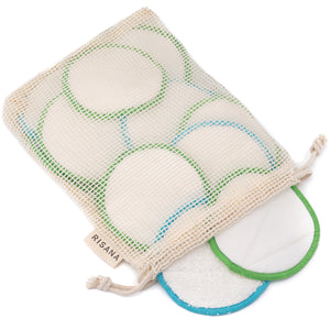 Reuseable Makeup Remover Pads - Bamboo and Cotton mix - 16 pack